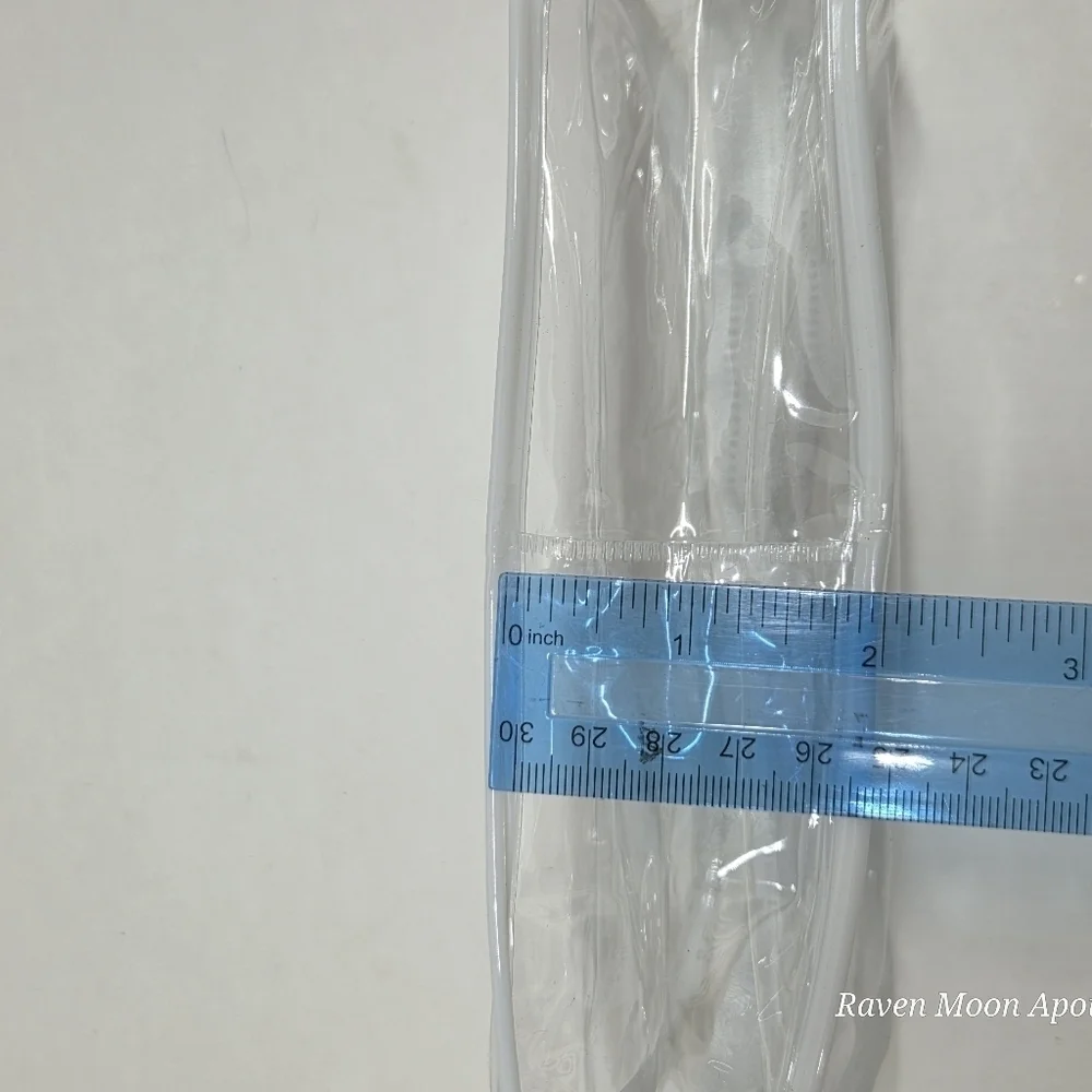 5 Pk Clear Transparent Cosmetic Bag Set
